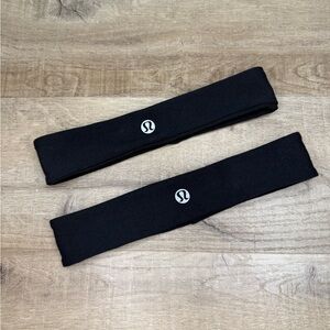 lululemon athletica Black Headbands set of 2